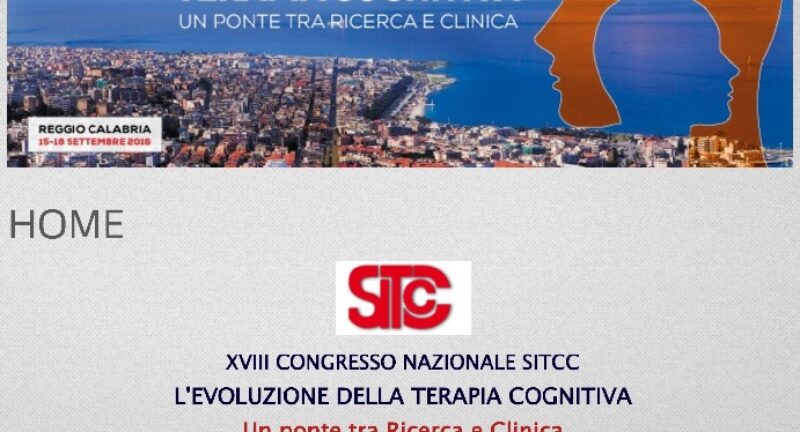 Congresso Nazionale della SITCC – 15 al 18 di Settembre 2016