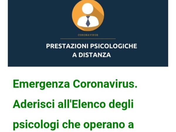 Aderisco all’iniziativa del mio ordine professionale per emergenza corona virus